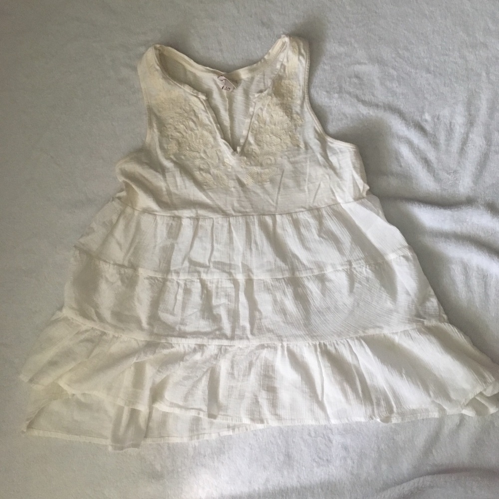 Cream colored babydoll shirt